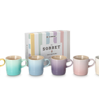 Stoneware Sorbet Set of 6 London Mugs
